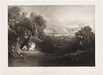 JOHN MARTIN Group of 7 mezzotints from Paradise Lost.